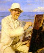 Peter Severin Kroyer Self Portrait  2222 oil painting
